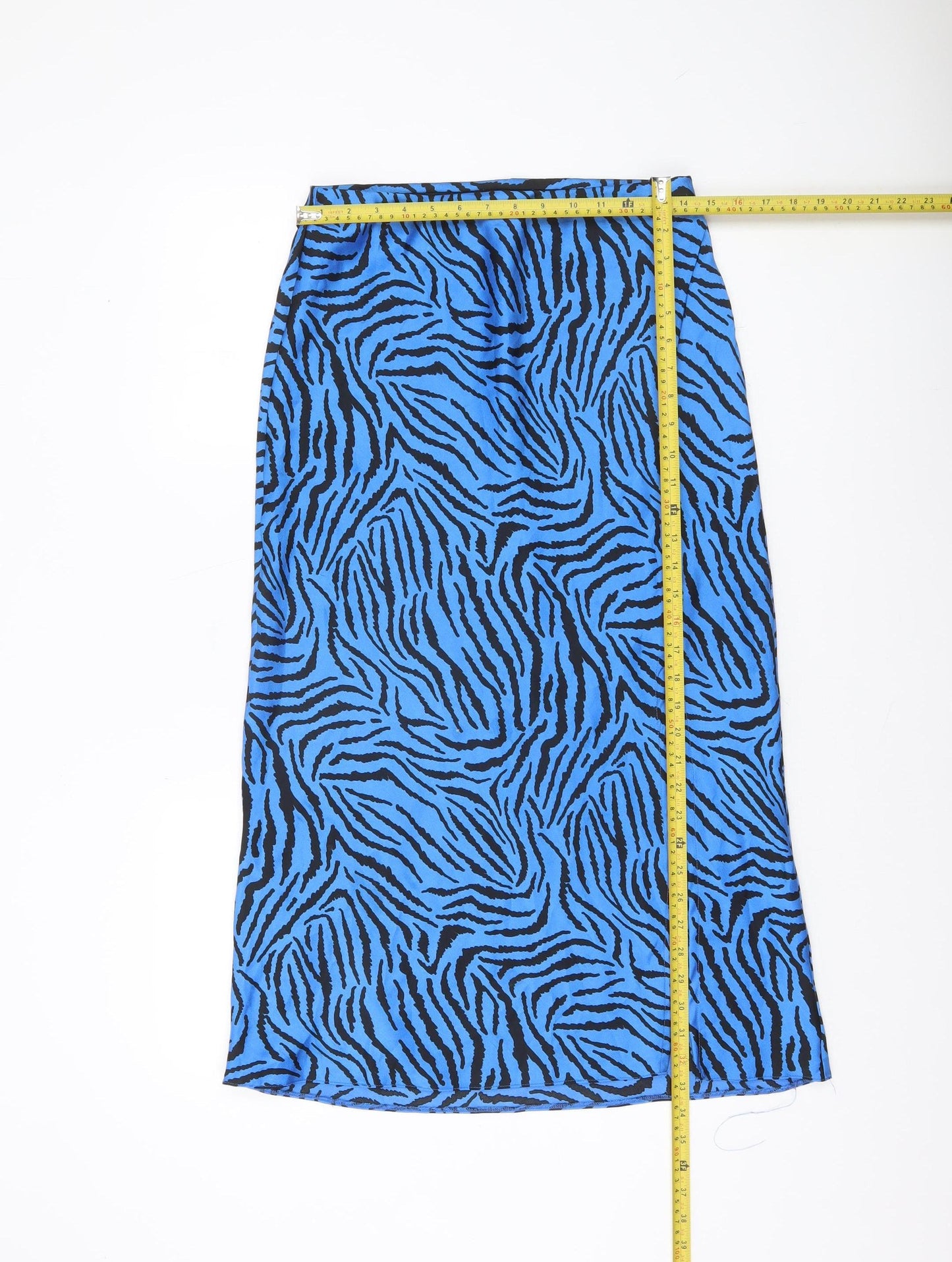 Dunnes Stores Women’s Blue Animal Print Midi Pencil Skirt Size 12
