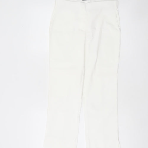 Dunnes Women’s White Size 8 Straight Trousers