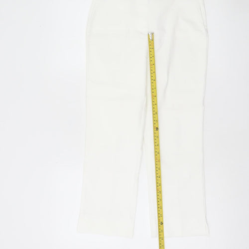 Dunnes Women’s White Size 8 Straight Trousers