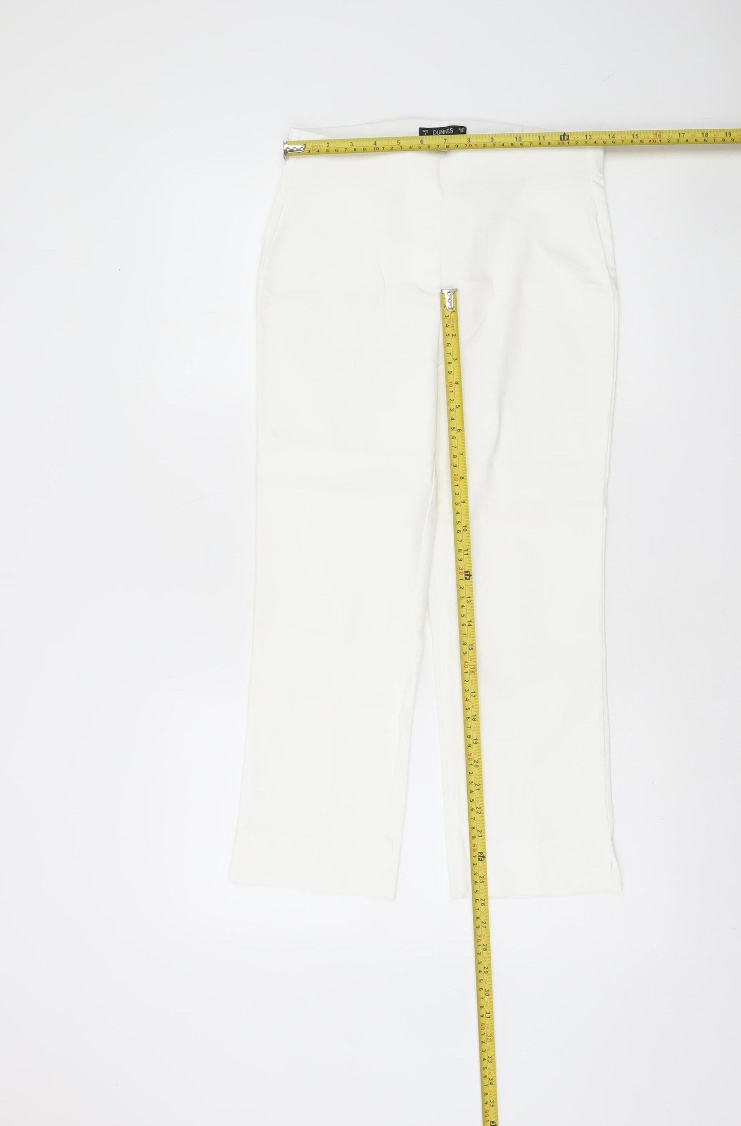Dunnes Women’s White Size 8 Straight Trousers