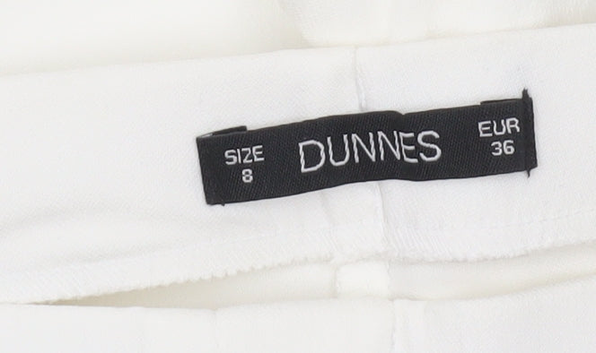 Dunnes Women’s White Size 8 Straight Trousers