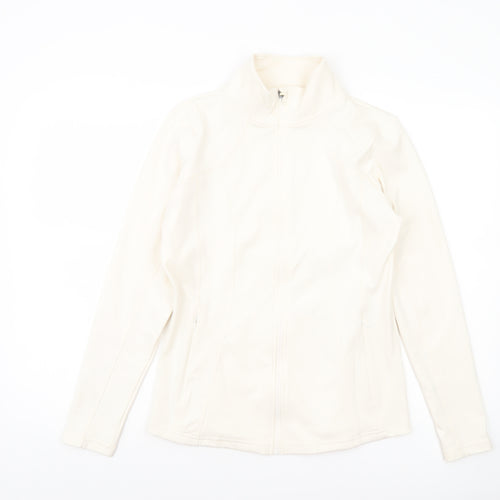 Dunnes Stores Womens Ivory Softshell Full Zip Jacket Size 12