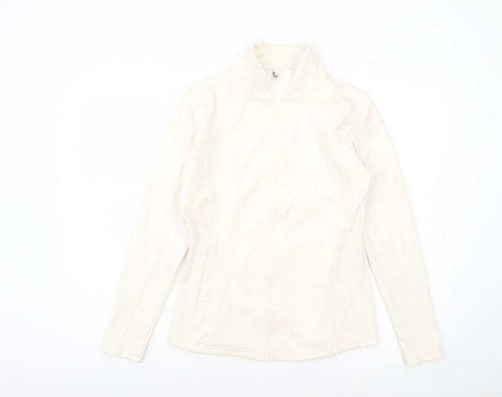 Dunnes Stores Womens Ivory Softshell Full Zip Jacket Size 12