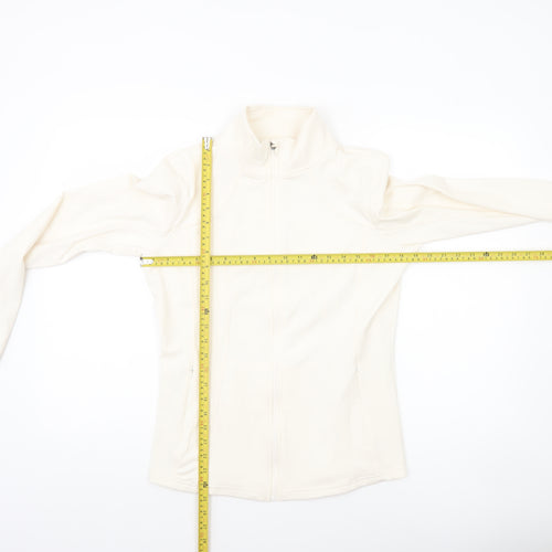 Dunnes Stores Womens Ivory Softshell Full Zip Jacket Size 12