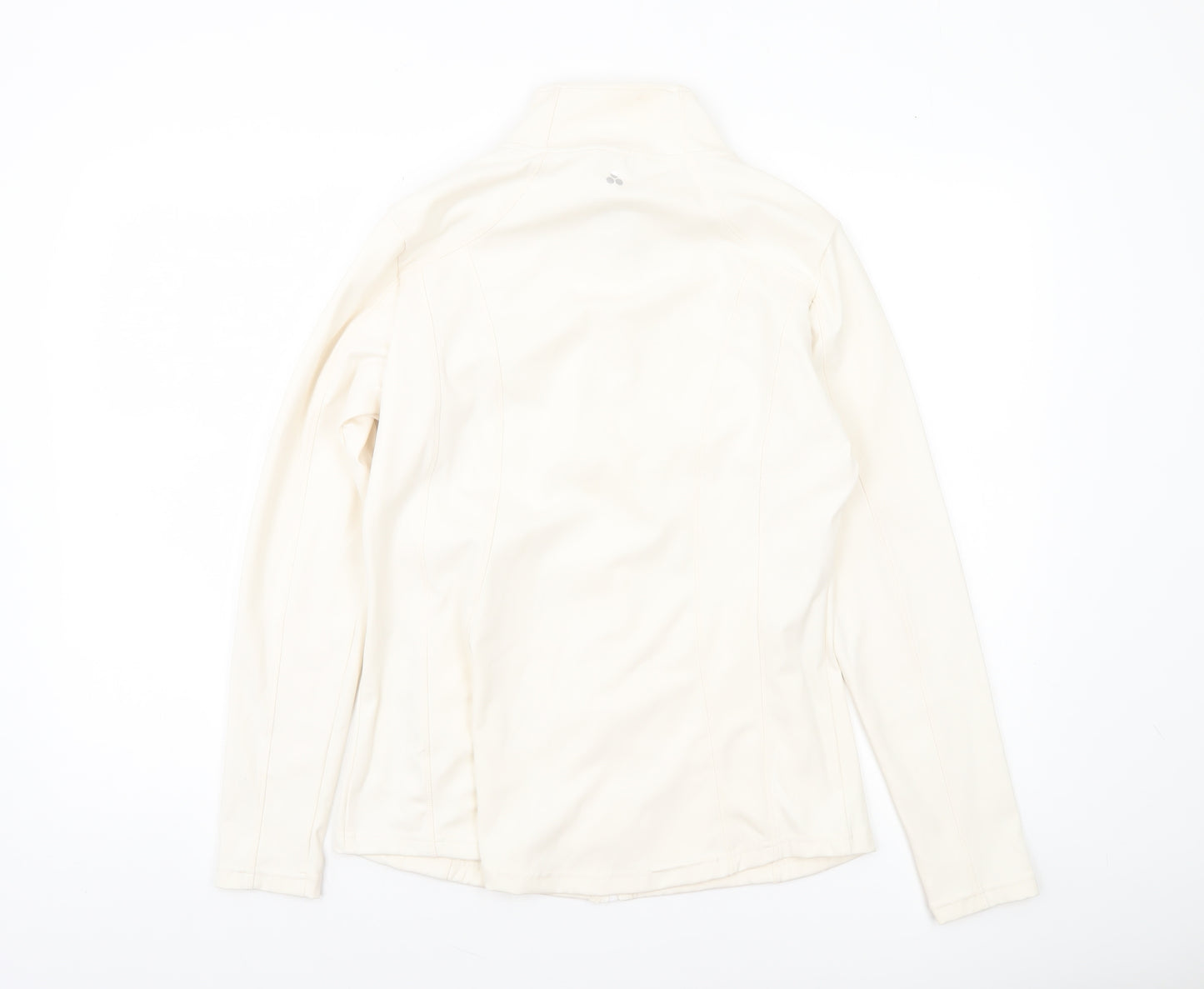 Dunnes Stores Womens Ivory Softshell Full Zip Jacket Size 12
