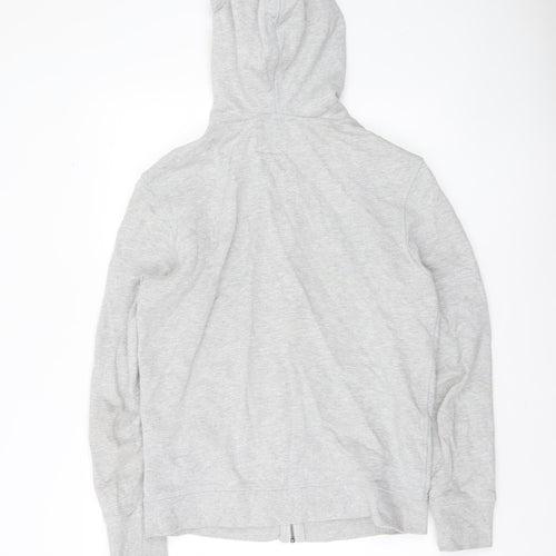 Jack Wills Men’s Grey Full Zip Hoodie Size S Cotton Fleece