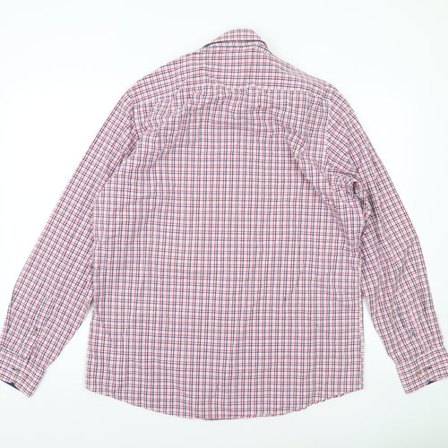 6th Sense Men’s Multicoloured Check Cotton Long Sleeve Button-Up Shirt L