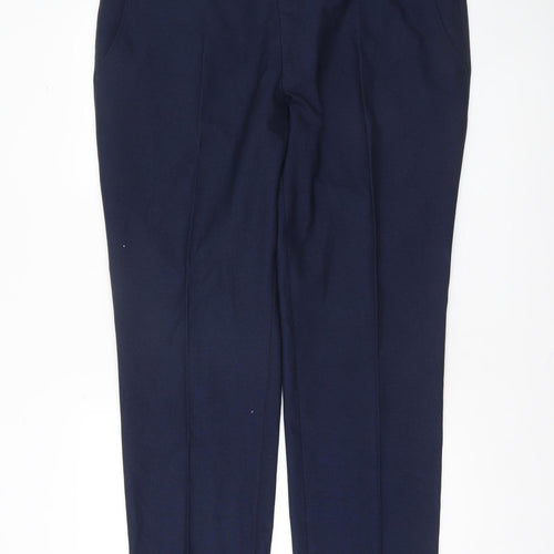 Remus Uomo Men's Navy Blue 46R Dress Pants Trousers Formal Smart Workwear