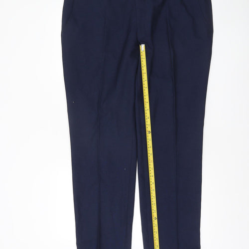 Remus Uomo Men's Navy Blue 46R Dress Pants Trousers Formal Smart Workwear