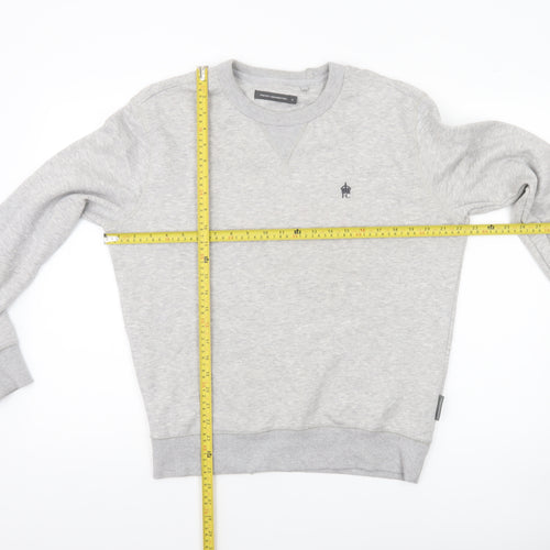 French Connection Men's Grey Sweatshirt S Regular Crew Neck Pullover