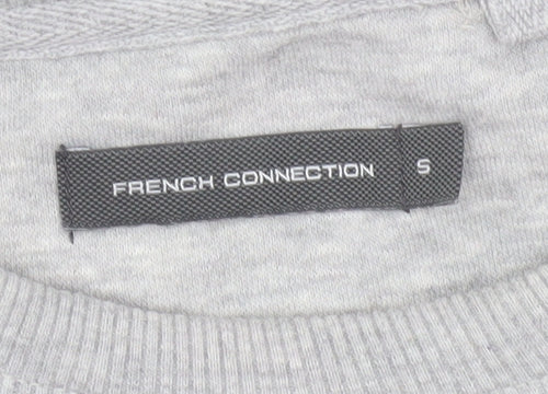 French Connection Men's Grey Sweatshirt S Regular Crew Neck Pullover