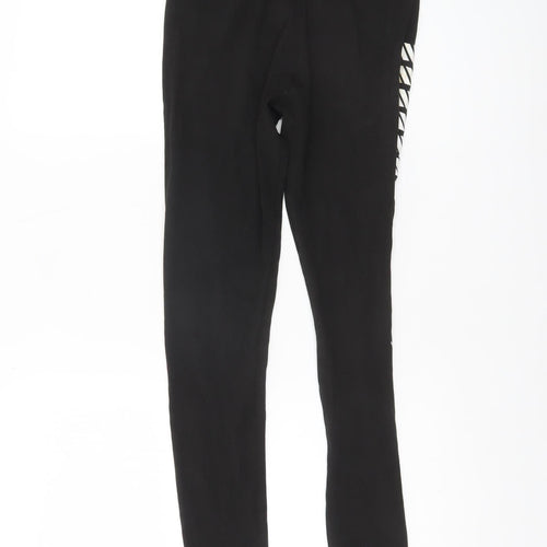 Puma Women's Black Ankle Leggings Size S Cotton Stretch Activewear