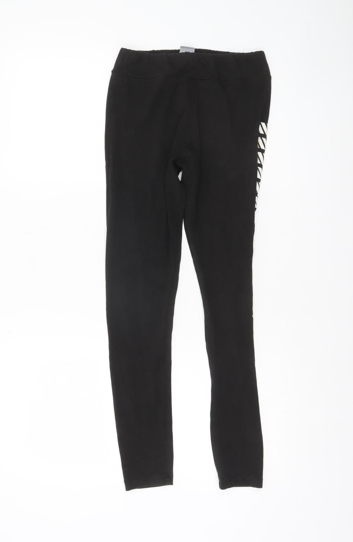 Puma Women's Black Ankle Leggings Size S Cotton Stretch Activewear