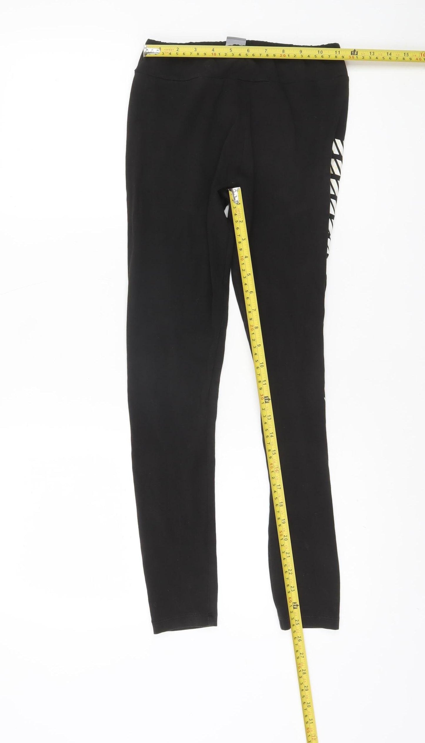 Puma Women's Black Ankle Leggings Size S Cotton Stretch Activewear