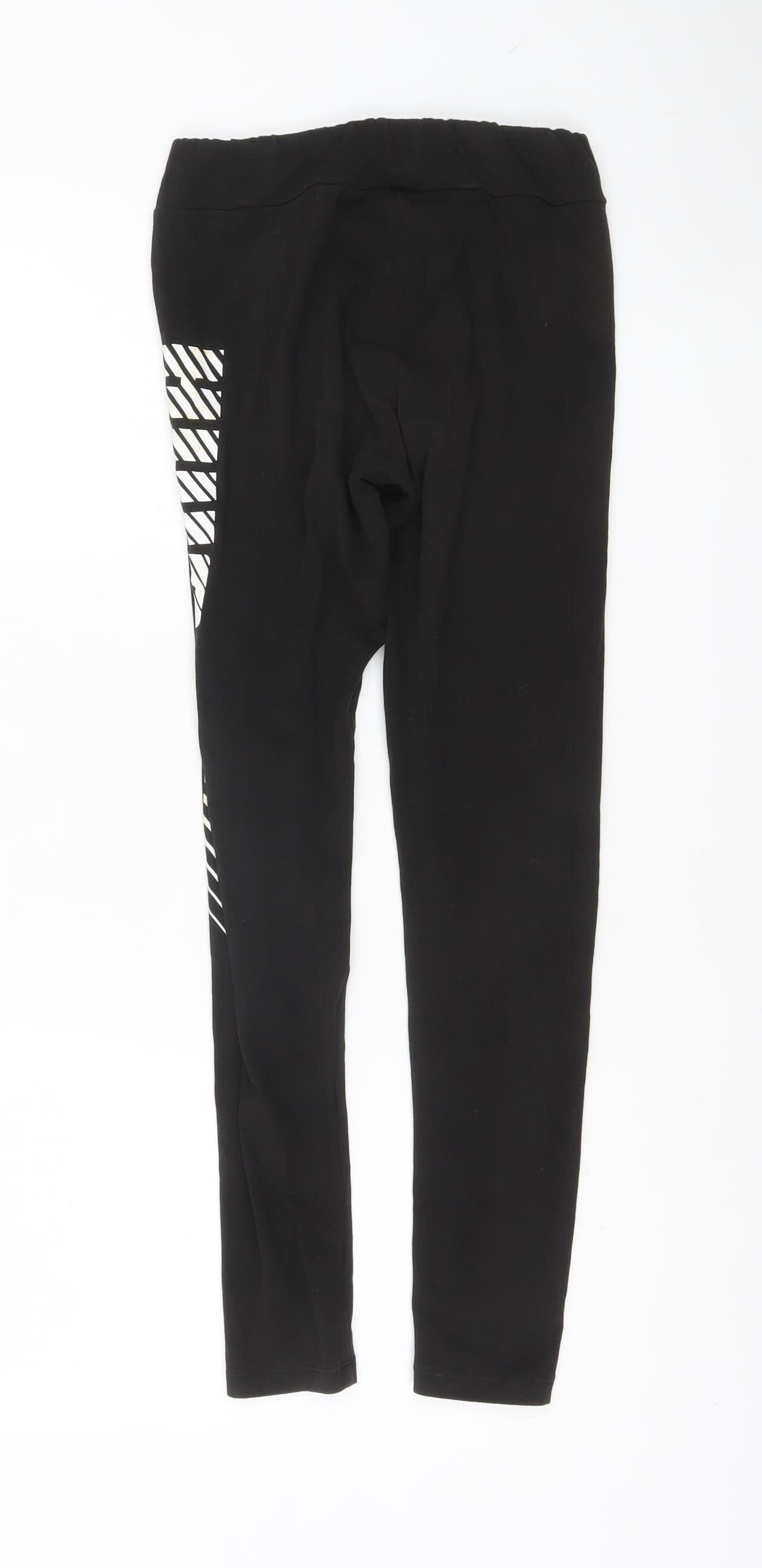 Puma Women's Black Ankle Leggings Size S Cotton Stretch Activewear