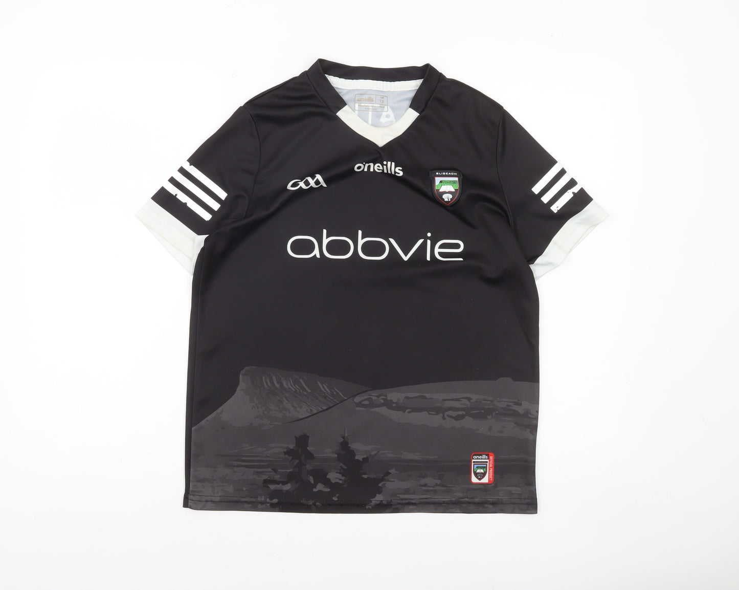 O’Neills Boys Black Football Jersey T-Shirt Age 13 Lightweight Sports Top