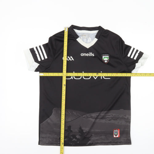 O’Neills Boys Black Football Jersey T-Shirt Age 13 Lightweight Sports Top