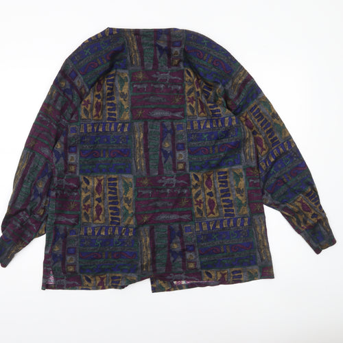 Madge Designs Women’s Multicoloured Tunic Button-Up Top L Bohemian Style