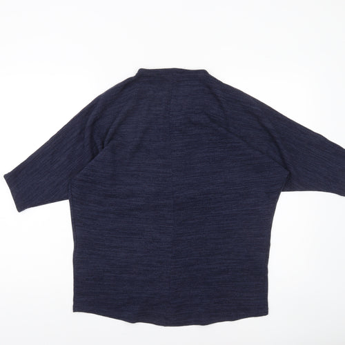 New Look Women’s Blue 1/2 Zip Relaxed Knit Jumper Size M