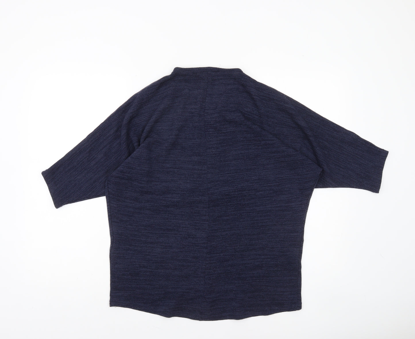 New Look Women’s Blue 1/2 Zip Relaxed Knit Jumper Size M