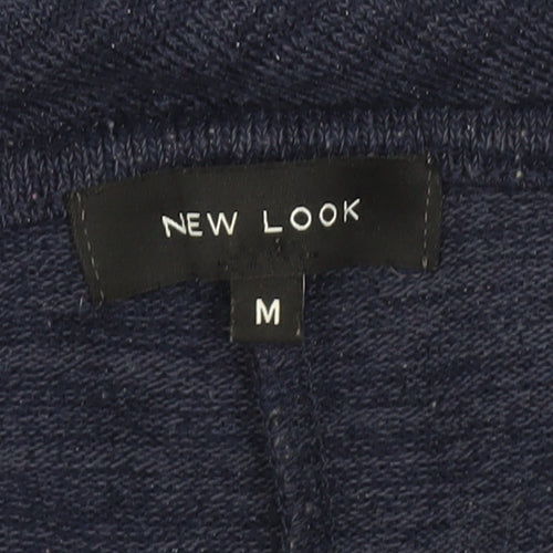 New Look Women’s Blue 1/2 Zip Relaxed Knit Jumper Size M