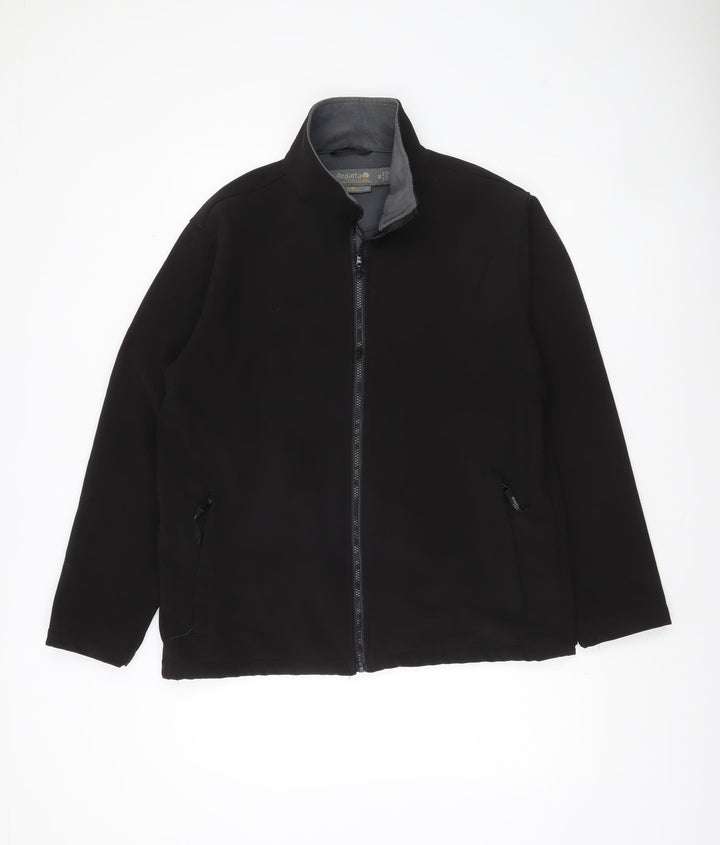 Regatta Men’s Black Softshell Jacket M 40in Breathable Water Resistant