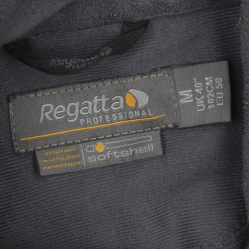 Regatta Men’s Black Softshell Jacket M 40in Breathable Water Resistant