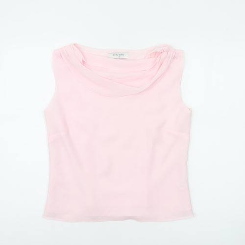 Dorothy Perkins Women Pink Cowl Neck Sleeveless Blouse Size 14