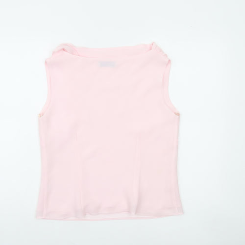Dorothy Perkins Women Pink Cowl Neck Sleeveless Blouse Size 14