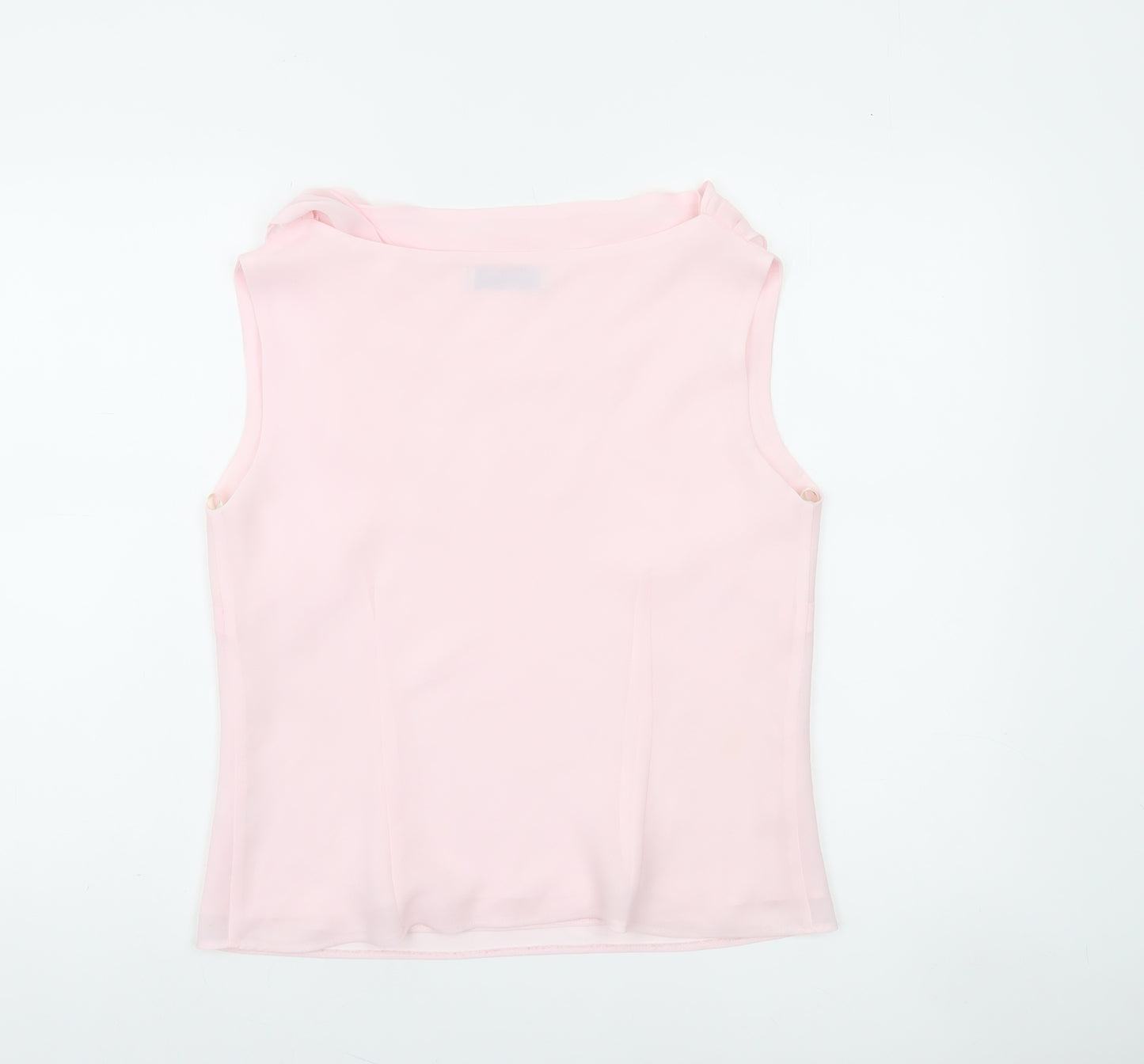 Dorothy Perkins Women Pink Cowl Neck Sleeveless Blouse Size 14