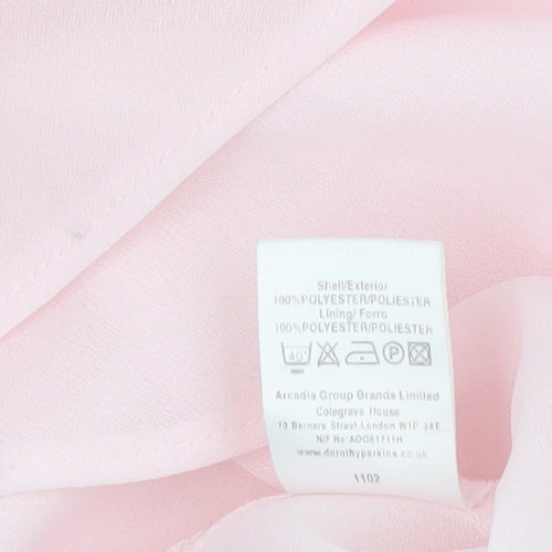 Dorothy Perkins Women Pink Cowl Neck Sleeveless Blouse Size 14