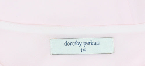 Dorothy Perkins Women Pink Cowl Neck Sleeveless Blouse Size 14