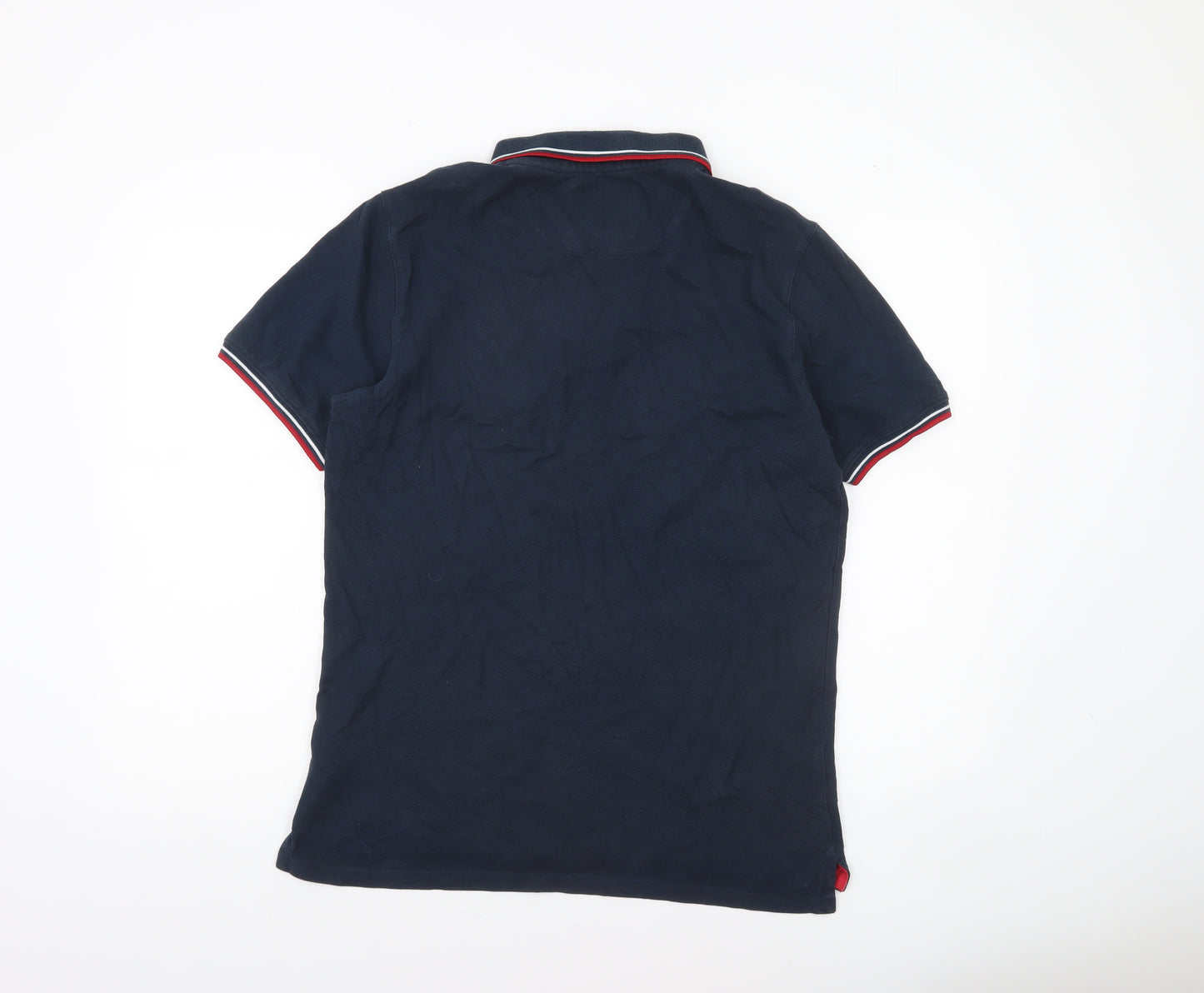 Jack Wills Men's Blue Regular Fit Cotton Polo Shirt M