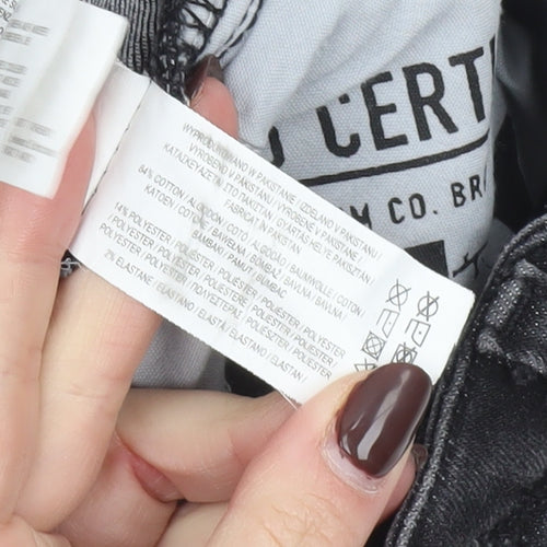 Denim Co. Men's Black Super Skinny Distressed Jeans W28 L32