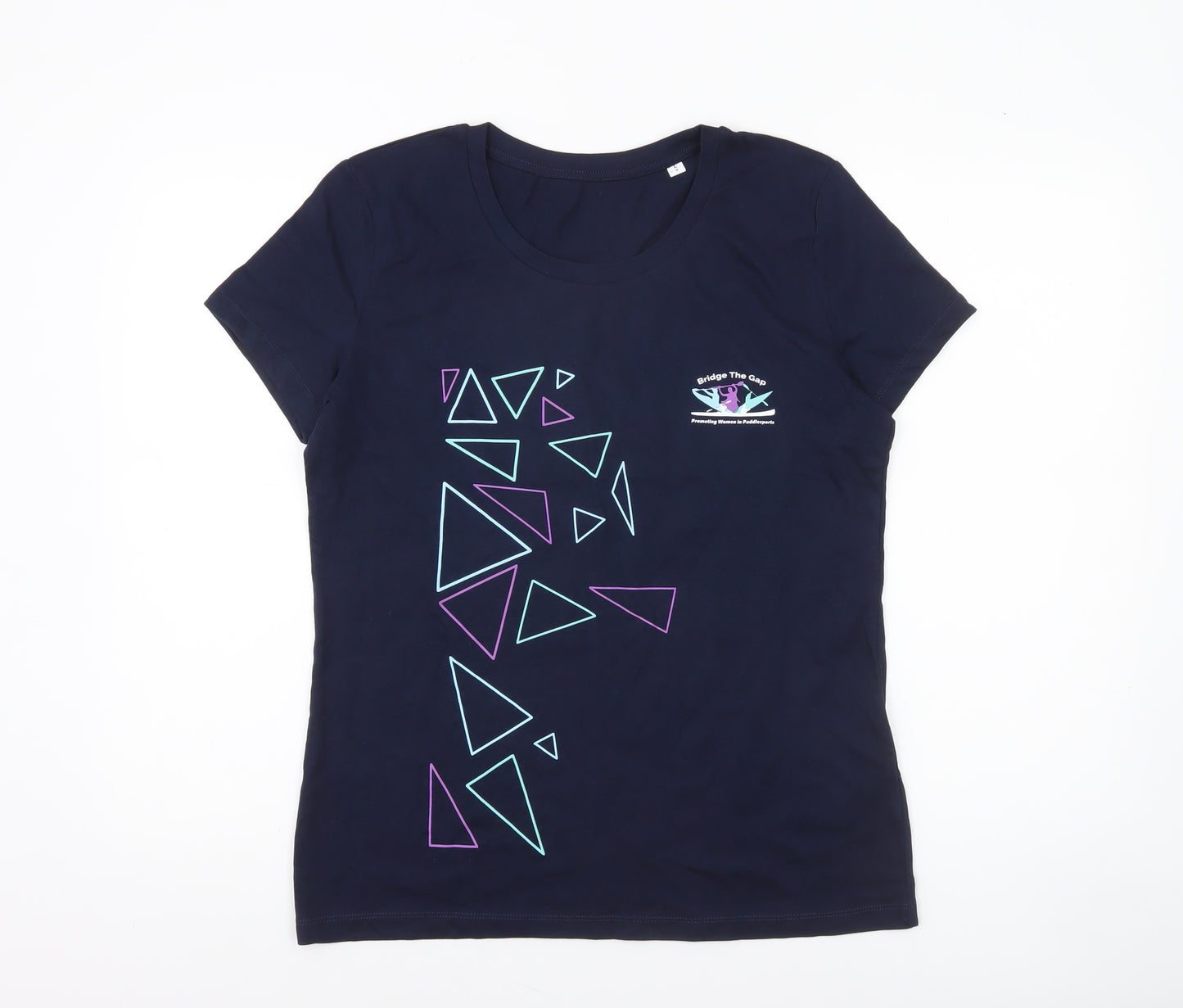 Stanley/Stella Women's Blue Geometric Sports T-Shirt Size 14