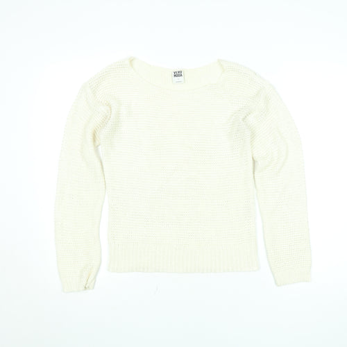 Vero Moda Women’s Ivory Chunky Knit Pullover Jumper Size S