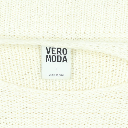 Vero Moda Women’s Ivory Chunky Knit Pullover Jumper Size S