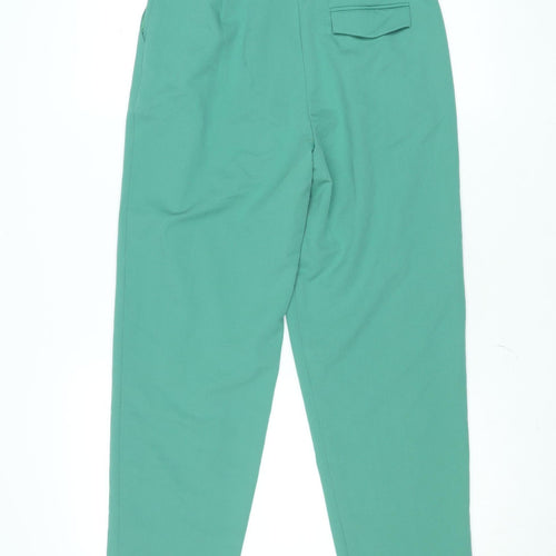 Topshop Women's Green High Waist Tapered Trousers UK 8