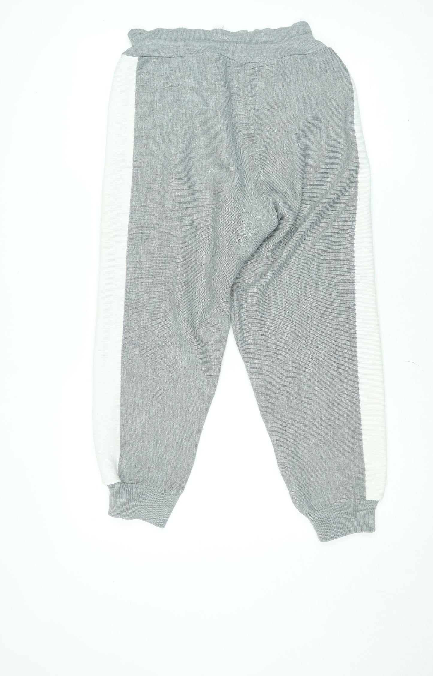 Boohoo Women’s Grey Knit Jogger Trousers Size 8