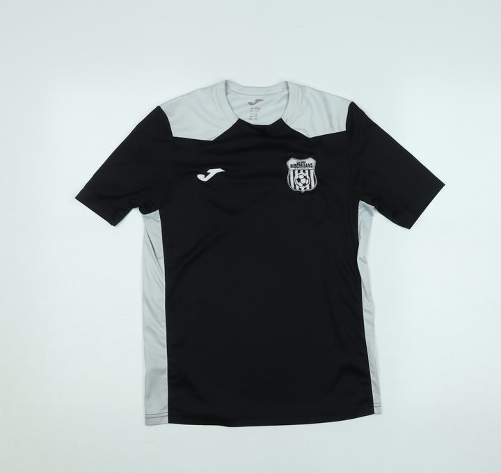 Joma Boys Black Football Jersey T-Shirt 2XS Lightweight Athletic Top