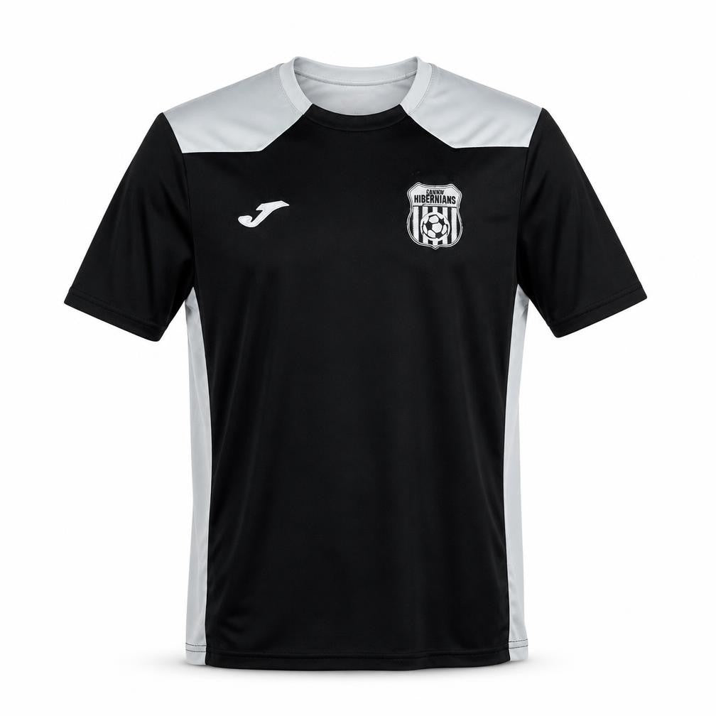 Joma Boys Black Football Jersey T-Shirt 2XS Lightweight Athletic Top