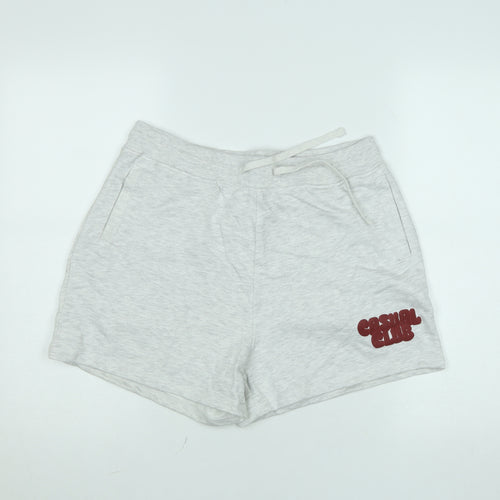 Dunnes Women’s Grey Sweat Shorts Medium Casual Club Logo