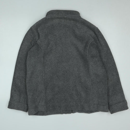 Damart Women Grey Fleece Button Jacket Size M Winter Coat