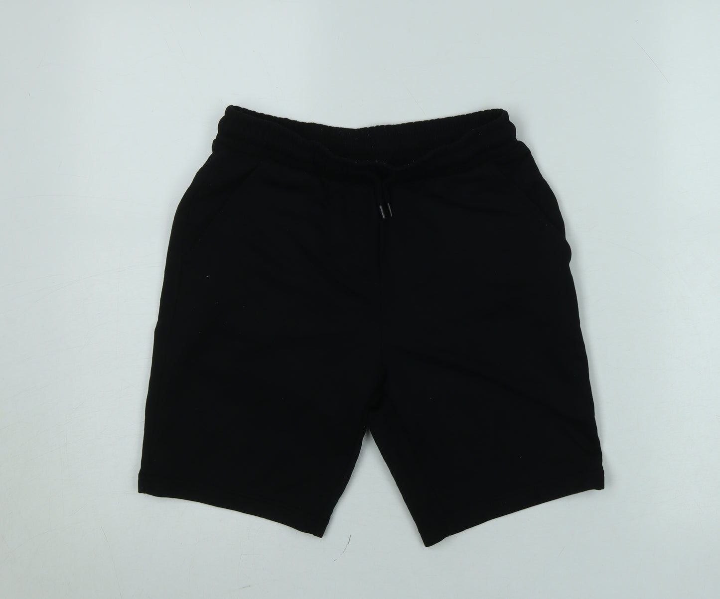 Dunnes Stores Boys Black Athletic Jersey Shorts Size 27in Elastic Waist