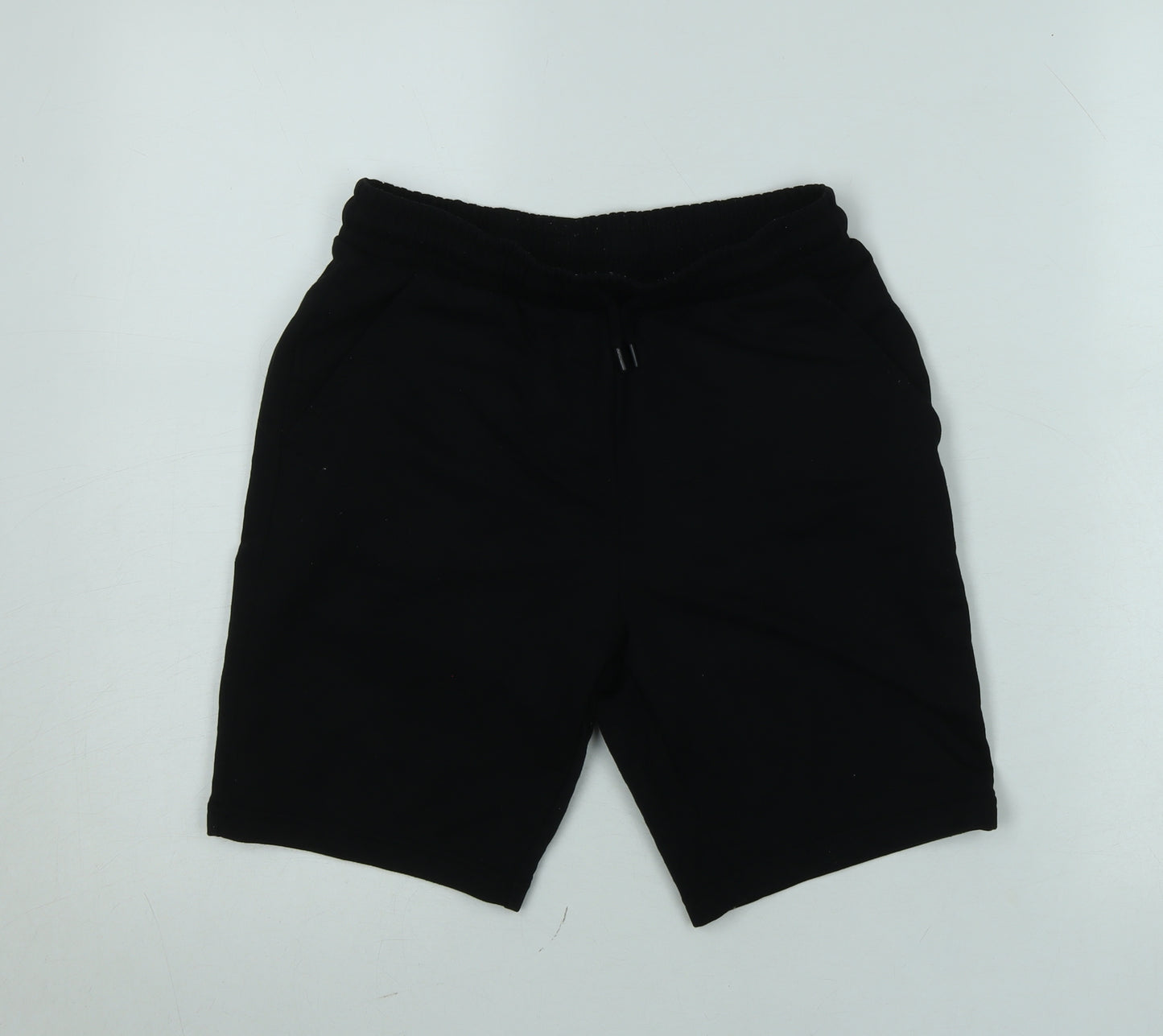 Dunnes Stores Boys Black Athletic Jersey Shorts Size 27in Elastic Waist