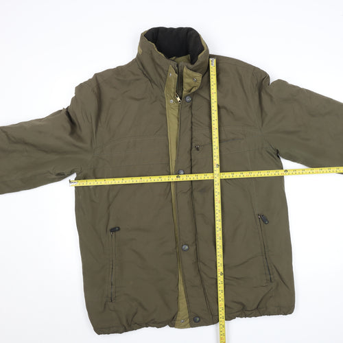 BUSH Men's Green 40 Puffer Jacket Outdoor Winter Coat