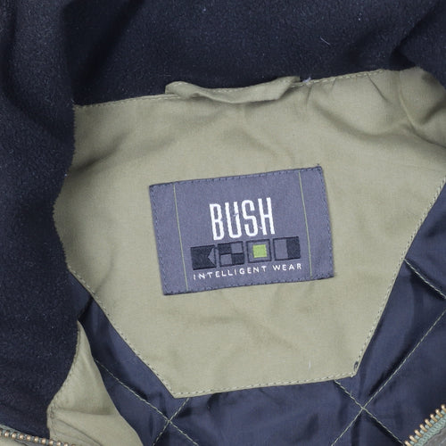 BUSH Men's Green 40 Puffer Jacket Outdoor Winter Coat