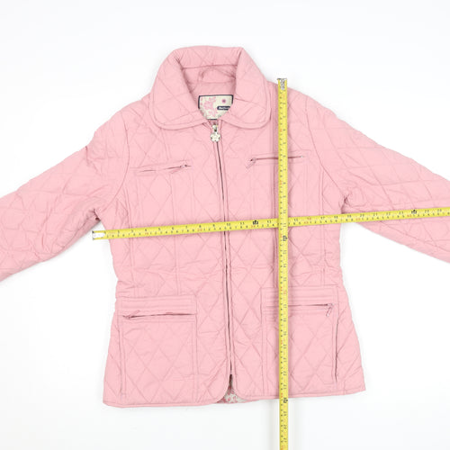 Champion Burford Women's Pink Quilted Mid-Length Jacket Size 10
