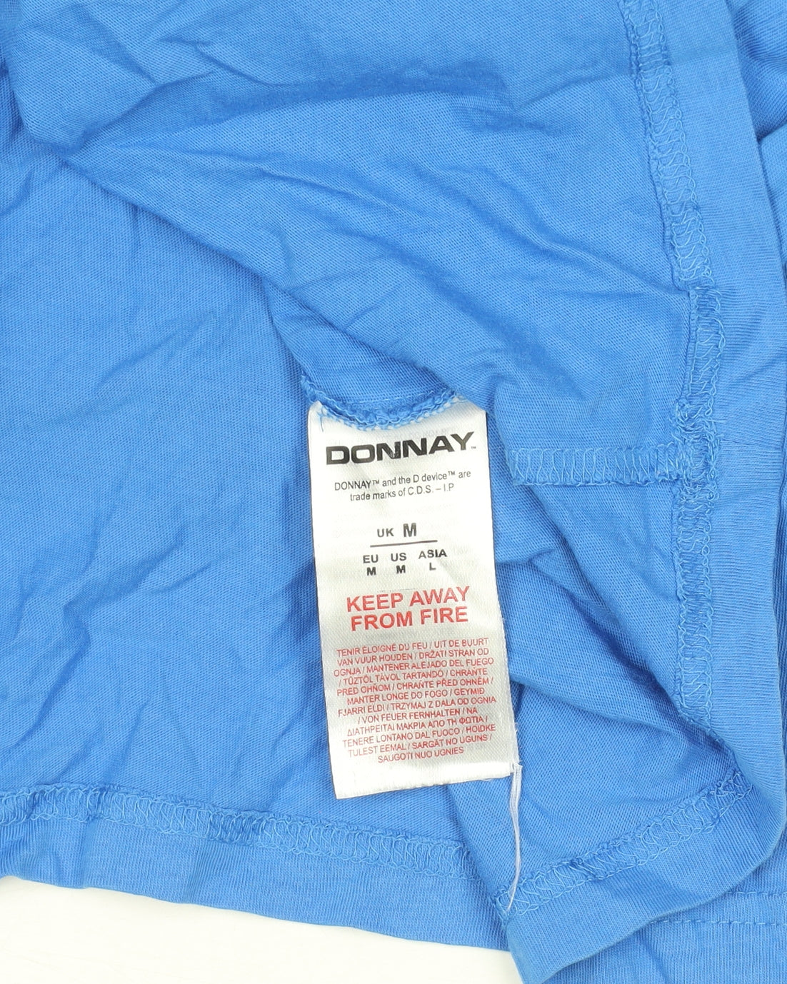 Donnay Women’s Blue Basic Short Sleeve Cotton T-Shirt M