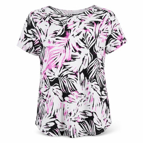 Alfani Womens Multicoloured 2XL Short Sleeve Scoop Neck T-Shirt